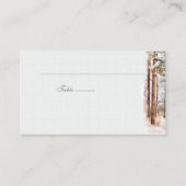 Winter winter forest Wedding Place Card プレイスカード (正面)