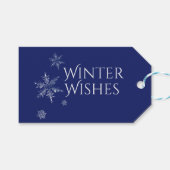 Winter Wishes雪片 ギフトタグ (正面(横))
