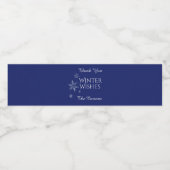 Winter Wishes雪片 ペットボトルラベル (シングルラベル)