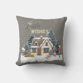 Winter Wishes Christmas Gift For Home Decor Pillow クッション