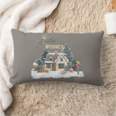 Winter Wishes Christmas Gift For Home Decor Pillow ランバークッション (ブランケット)