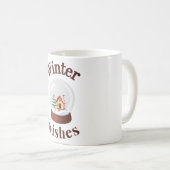 Winter Wishes Snow Globe コーヒーマグカップ (正面右)
