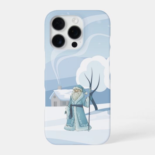 Winter Wizard – Snowy Magic Phone Case iPhoneケース (裏面)