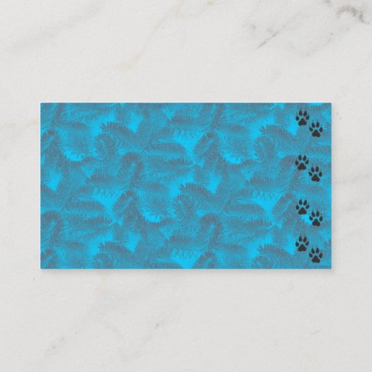 Winter WolfとSpruceビジネスまたはプロファイルカード 名刺 (裏面)