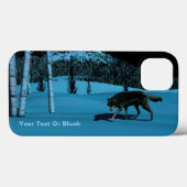 Winter Wolf - Tapetum Lucidum Case-Mate iPhoneケース (裏面 (横))