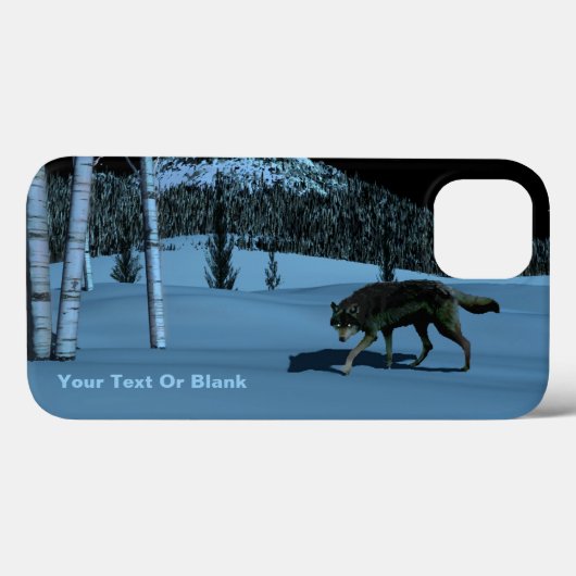 Winter Wolf - Tapetum Lucidum Case-Mate iPhoneケース (裏面 (横))