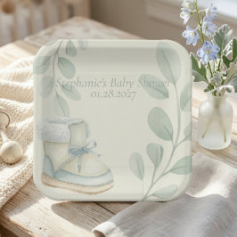 Winter Wonder Baby Shower  ペーパープレート