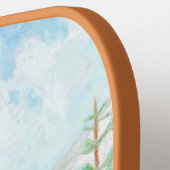 Winter Wonder with Text ピックルボールラケット (左詳細)