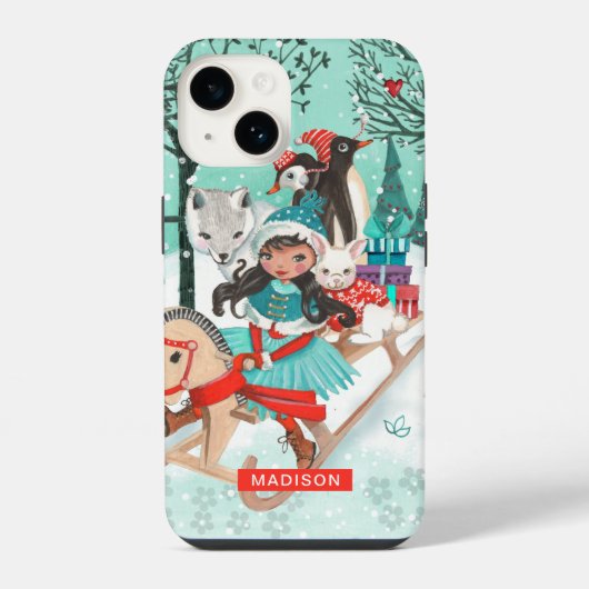 Winter Wonder Woodland Forest | iPhone カー iPhoneケース (裏面)
