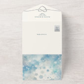 Winter Wonderlandオールインワン招待状QR+写真 オールインワン招待状 (外側)