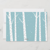 Winter Wonderlandクリスマスフォトカード シーズンカード (裏面)