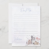 Winter Wonderlandタイムカプセルノートメッセージカード サンキューカード (正面)