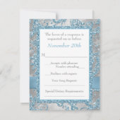 Winter Wonderland参加ハートRSVPカード 出欠カード (裏面)