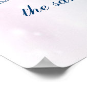 Winter Wonderland結婚のウェルカムポスター ポスター (角)