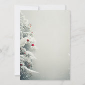 Winter Wonderland, イルミネーションの雪の招待状 ご返信 招待状 (裏面)