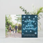 Winter Wonderland – フォトクリスマスカード (スタンド正面)