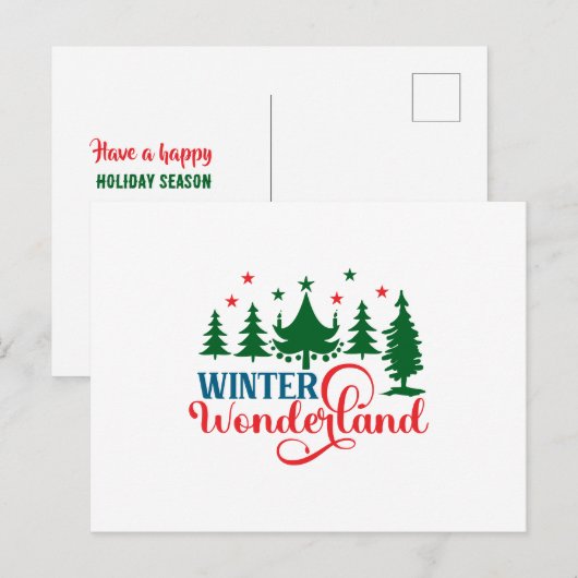 Winter Wonderland ポストカード (正面/裏面)