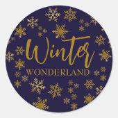  Winter Wonderland  ラウンドシール (正面)