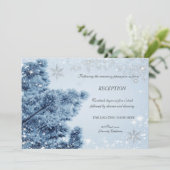 Winter Wonderland,雪, 雪の結晶 レセプション 招待状 (スタンド正面)