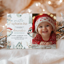Winter Wonderland 1st Birthday Photo