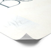 Winter Wonderland Baby Animals Baby Shower  ポスター (角)