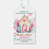 Winter Wonderland Baby Shower ギフトタグ (正面)