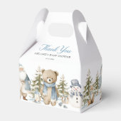 Winter Wonderland Baby Shower フェイバーボックス (裏面サイド)