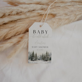 Winter Wonderland Baby Shower Favor Tag ギフトタグ