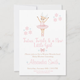 Winter Wonderland Baby Shower Invitation 招待状