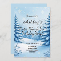 Winter Wonderland Birthday Party 