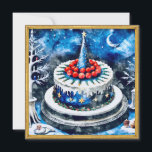 Winter Wonderland Cake シーズンカード<br><div class="desc">In a cold winter, children gathered together, eagerly anticipating the arrival of Christmas. Their dream was a magical cake adorned with colorful candies and sparkling stars. When Santa Claus appeared, he brought the winter wonderland cake, lighting up each child’s eyes. Everyone sat together, sharing the delicious cake while sharing their...</div>