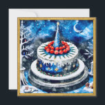 Winter Wonderland Cake シーズンカード<br><div class="desc">In a cold winter, children gathered together, eagerly anticipating the arrival of Christmas. Their dream was a magical cake adorned with colorful candies and sparkling stars. When Santa Claus appeared, he brought the winter wonderland cake, lighting up each child’s eyes. Everyone sat together, sharing the delicious cake while sharing their...</div>