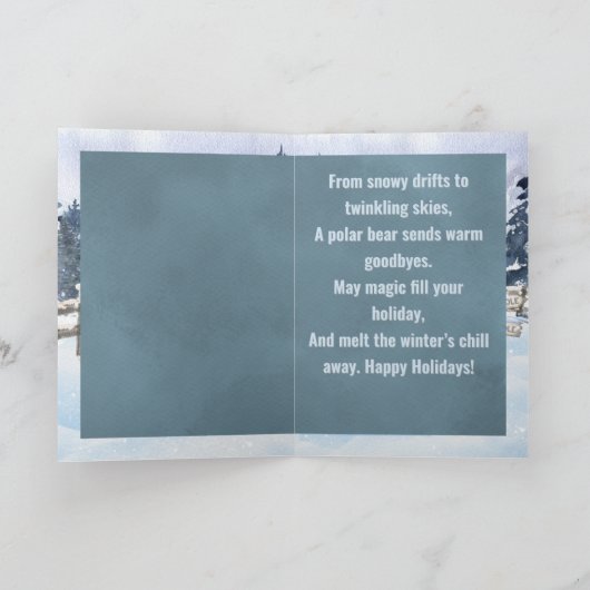 Winter Wonderland Card カード (内部)