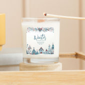 Winter Wonderland Christmas Candle Label スクエアシール