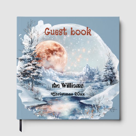 Winter Wonderland Christmas Guest Book ゲストブック (正面)