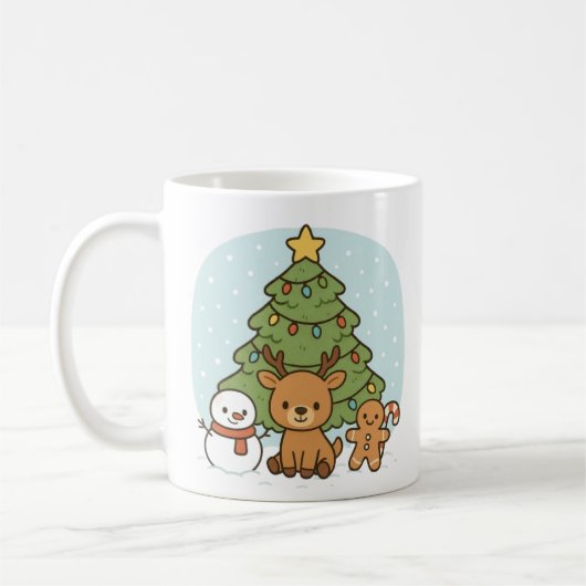 Winter Wonderland Christmas Mug コーヒーマグカップ (左)