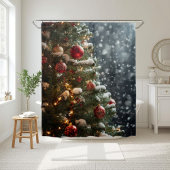 Winter Wonderland Christmas Shower Curtain シャワーカーテン