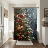Winter Wonderland Christmas Shower Curtain シャワーカーテン