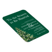 Winter Wonderland Christmas Wedding マグネット (右側)