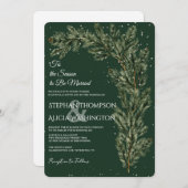 Winter Wonderland Christmas Wedding 招待状 (正面/裏面)