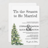 Winter Wonderland Christmas Wedding 招待状 (正面/裏面)