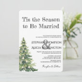 Winter Wonderland Christmas Wedding 招待状 (スタンド正面)