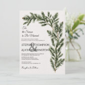 Winter Wonderland Christmas Wedding 招待状 (スタンド正面)