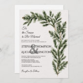 Winter Wonderland Christmas Wedding 招待状 (正面/裏面)