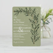 Winter Wonderland Christmas Wedding 招待状 (スタンド正面)