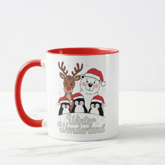 Winter Wonderland – Cute Holiday Animals マグカップ