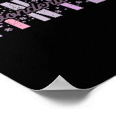 Winter Wonderland Festive Tygraphy Art  ポスター (角)