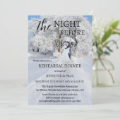 Winter Wonderland Fine Art Rehearsal Dinner 招待状 (スタンド正面)