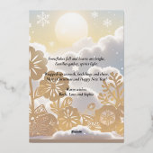Winter Wonderland Foil Card 箔招待状 (裏面)