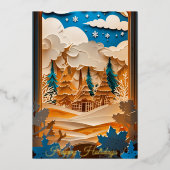 Winter Wonderland Foil Card 箔招待状 (正面)